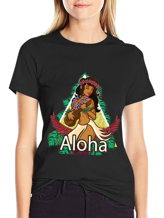 Aloha Hula Girl T-Shirt - Island Style Tee