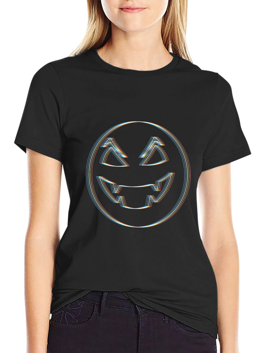 Halloween Glitch Jack-O-Lantern T-Shirt