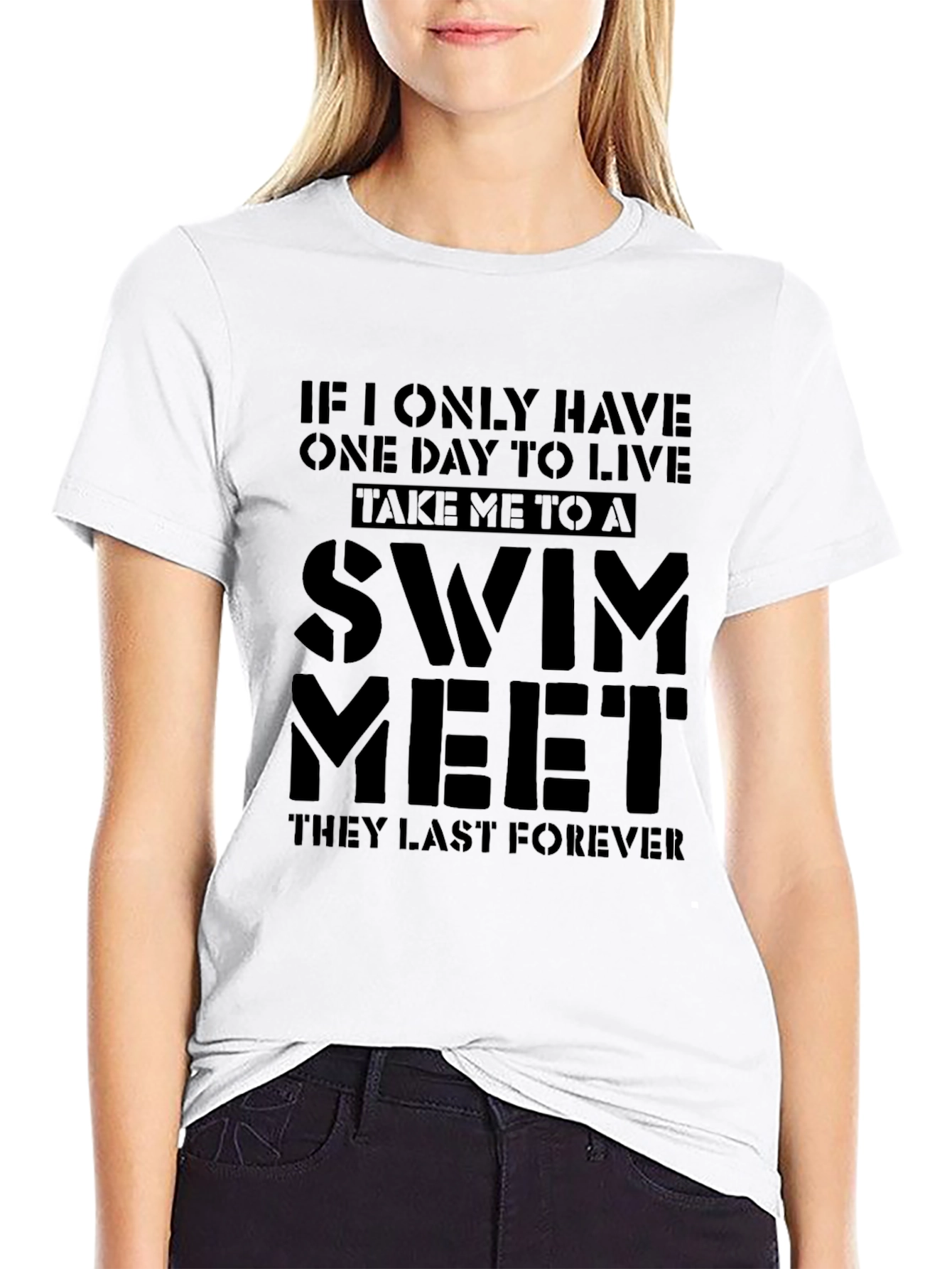 Swim Meet T-Shirt - Live for Swimming