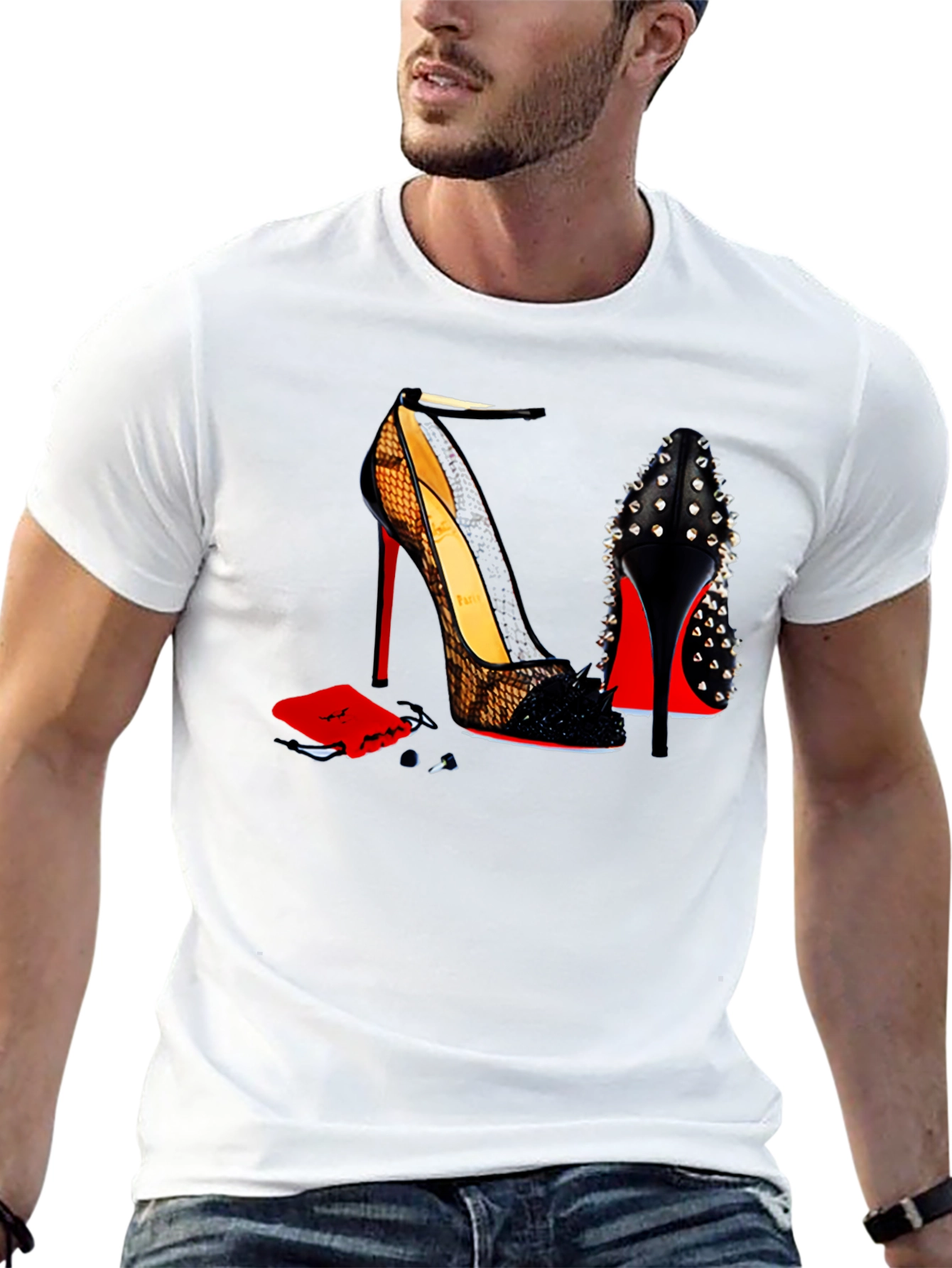 High Heel Shoes T-Shirt - Fashionable Graphic Tee