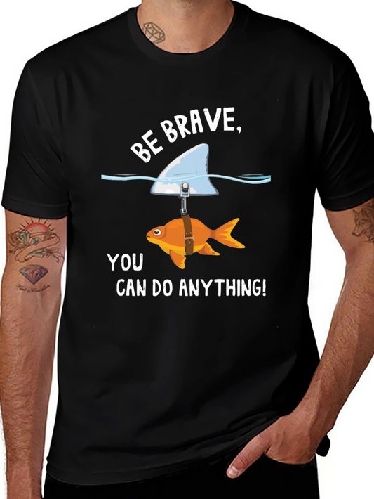 Be Brave Goldfish Shark Fin T-Shirt