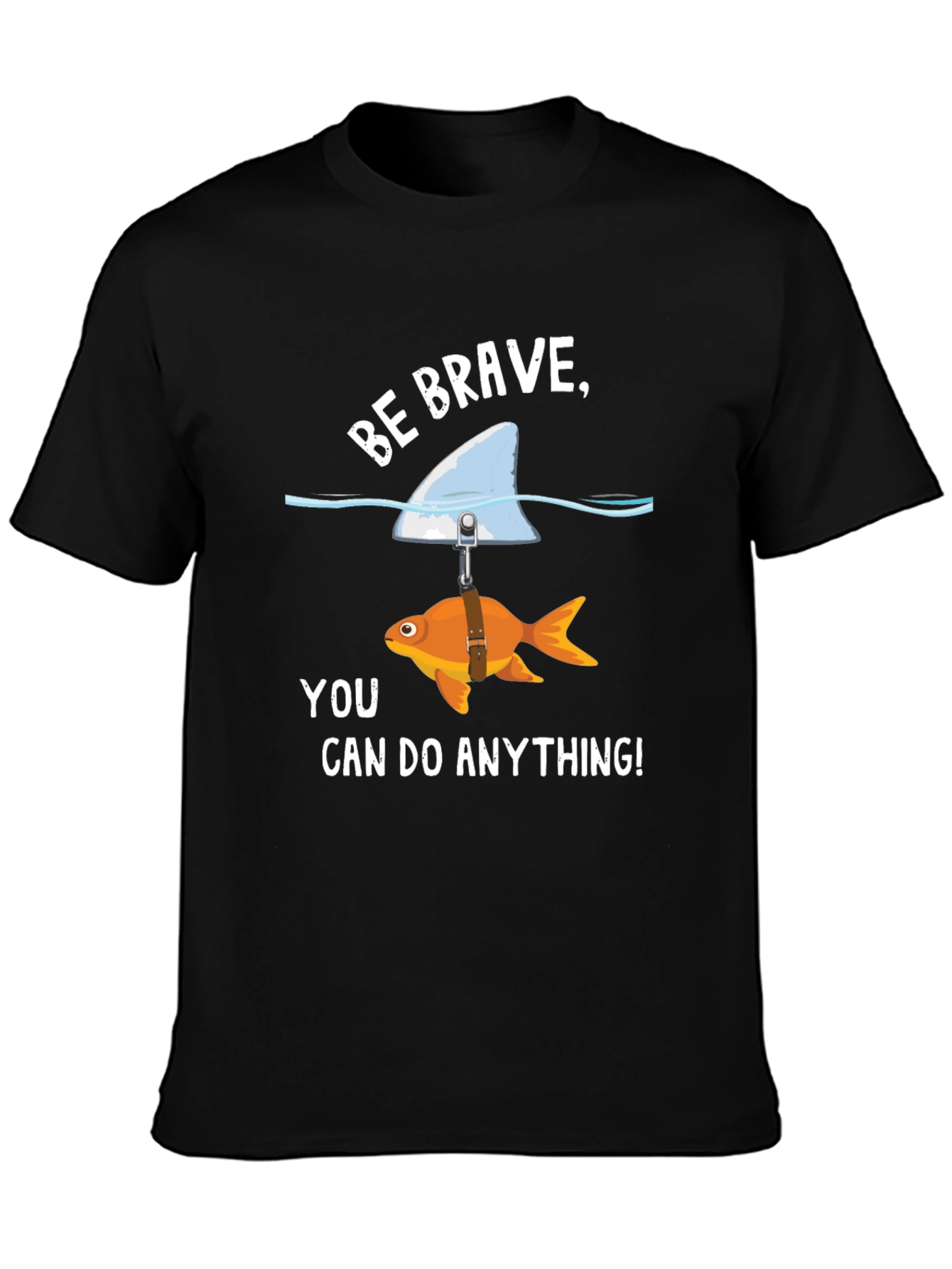 Be Brave Goldfish Shark Fin T-Shirt