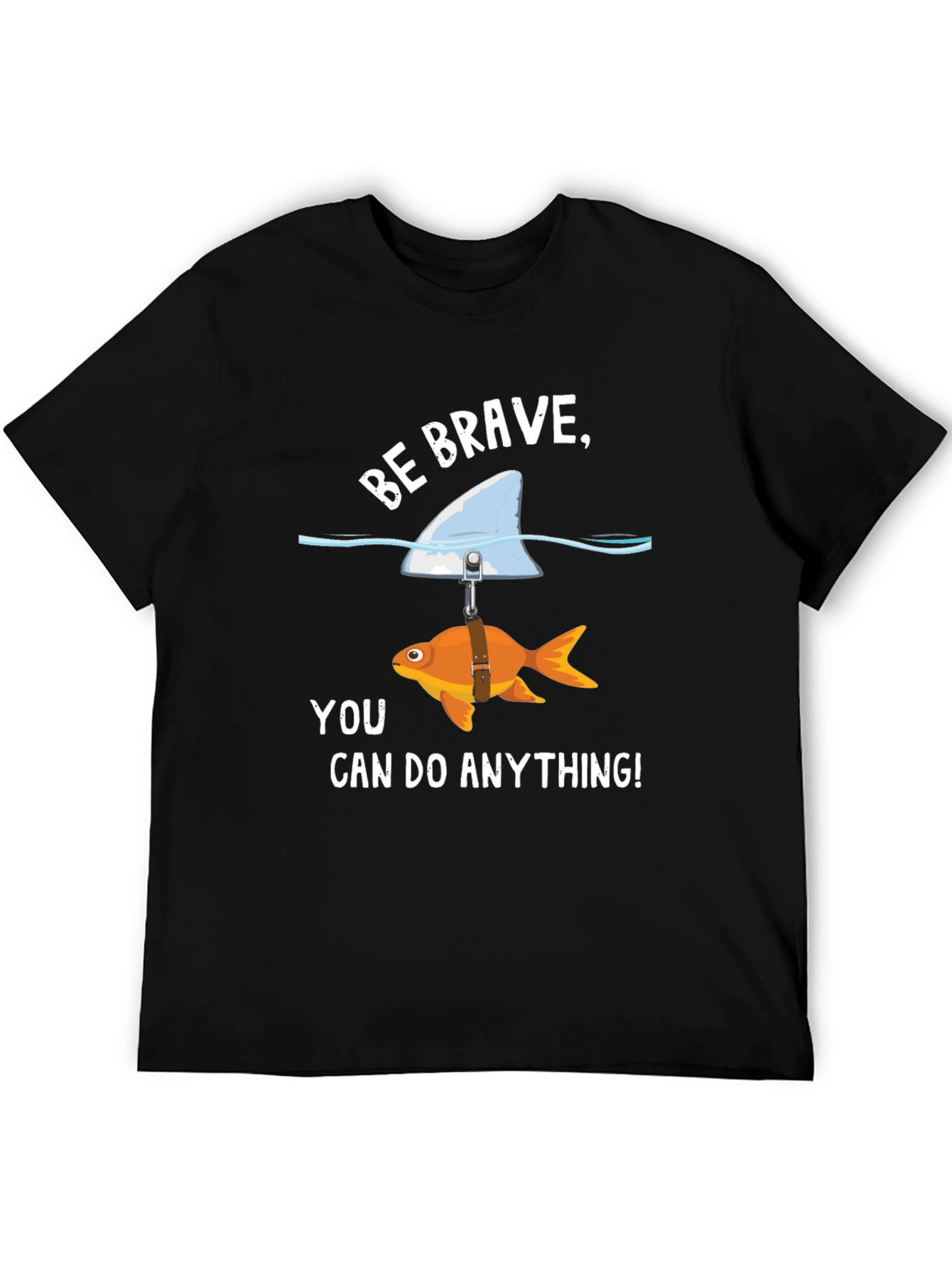 Be Brave Goldfish Shark Fin T-Shirt