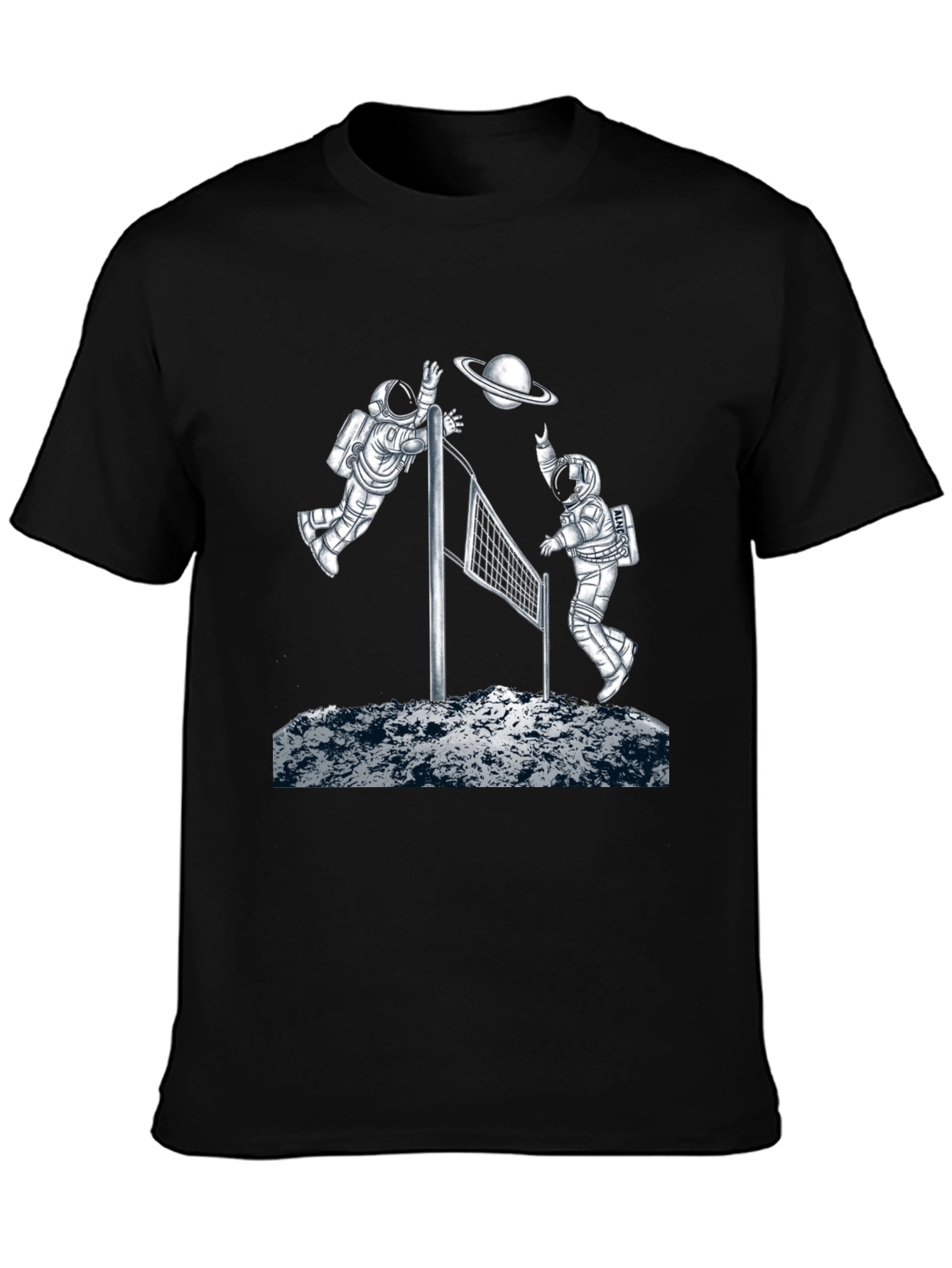Astronaut Volleyball Graphic T-Shirt
