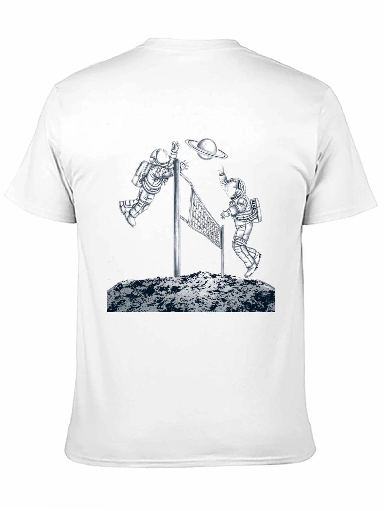 Astronaut Volleyball Graphic T-Shirt