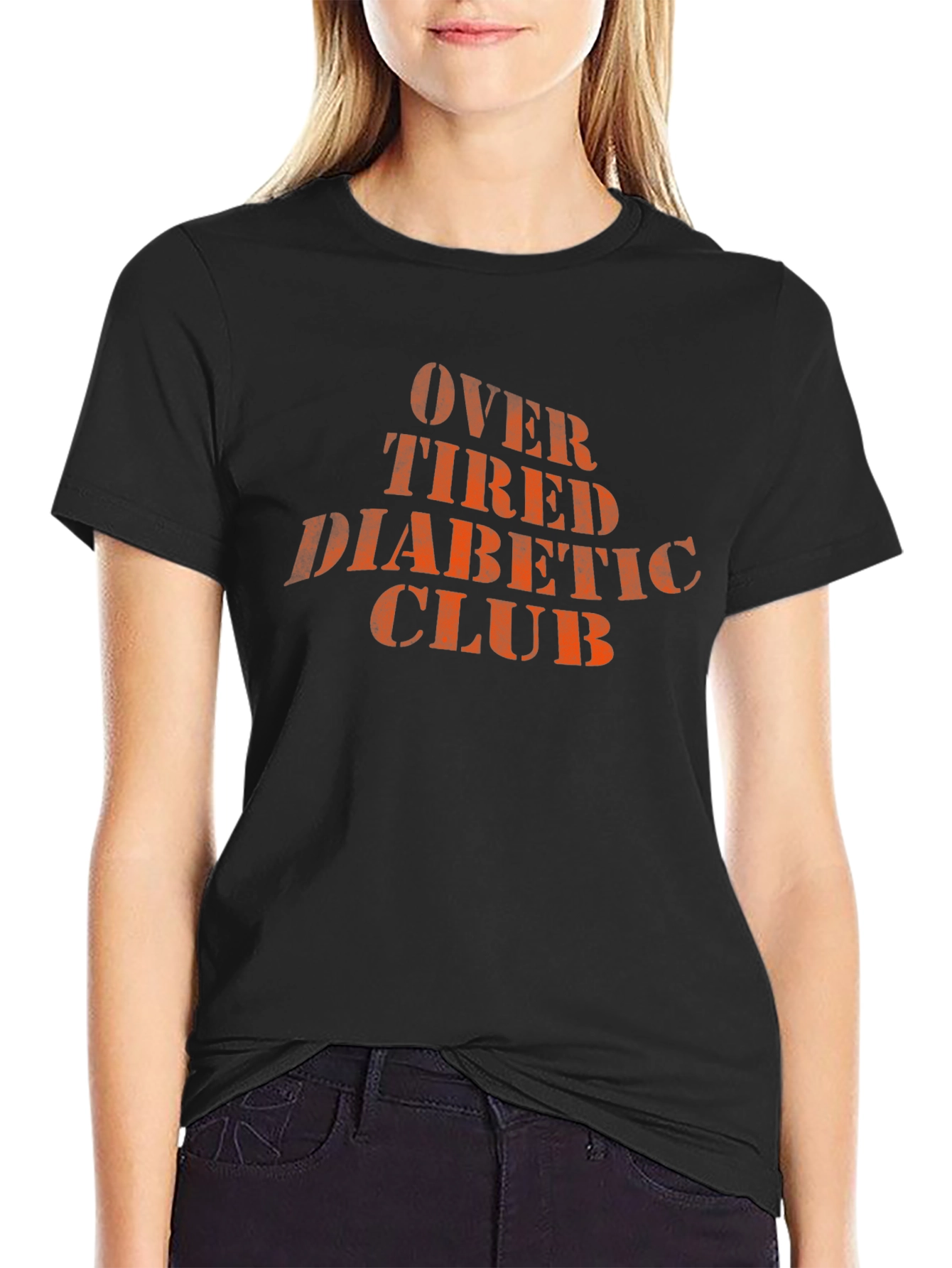 Over Tired Diabetics Club Graphic T-Shirt