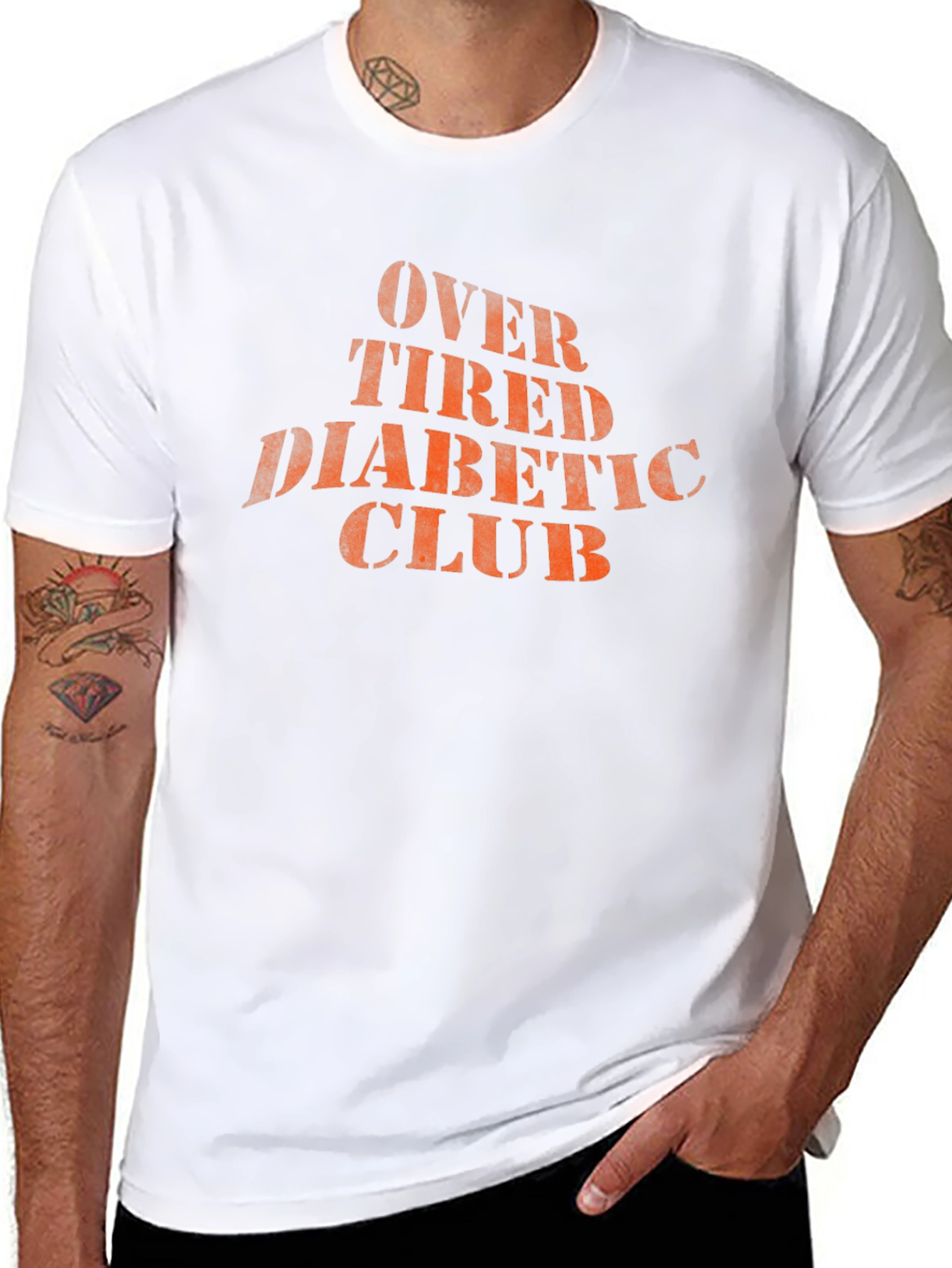 Over Tired Diabetics Club Graphic T-Shirt