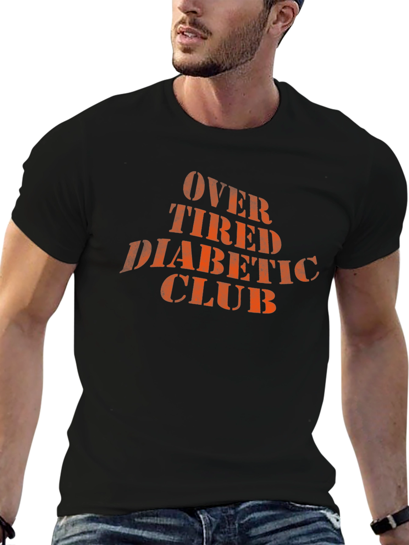 Over Tired Diabetics Club Graphic T-Shirt