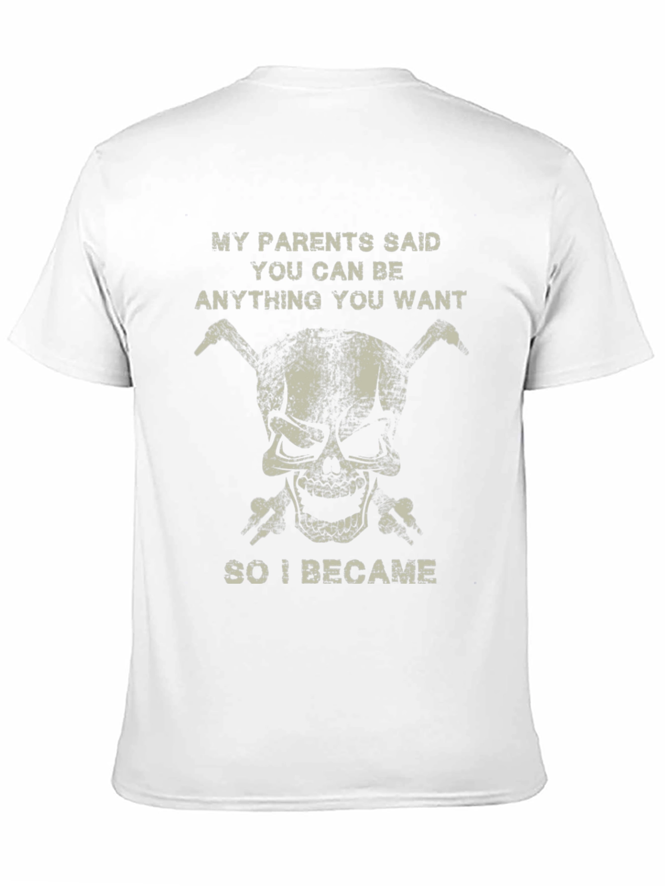 Funny Skull T-Shirt - Be Anything You Want!