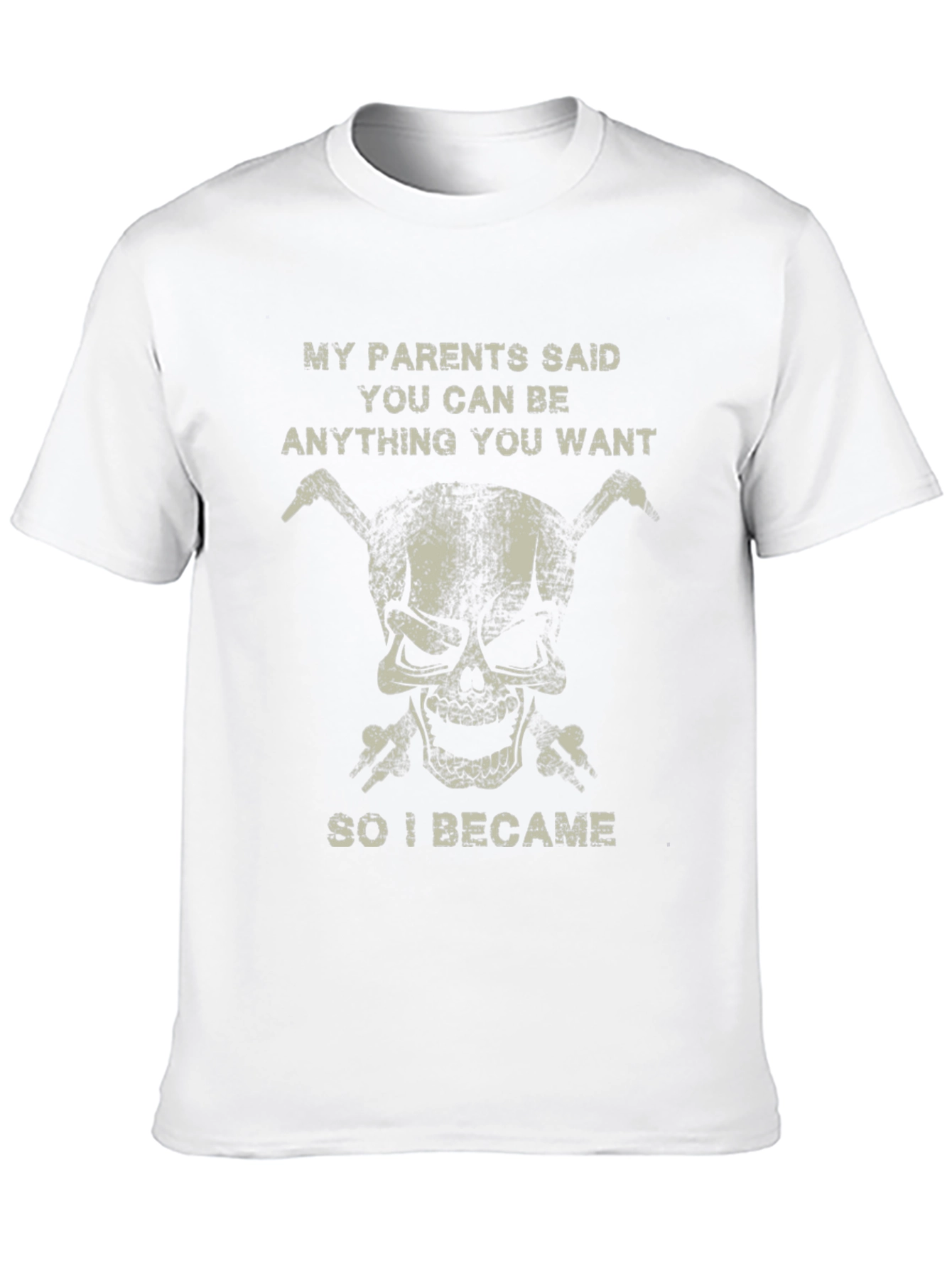 Funny Skull T-Shirt - Be Anything You Want!