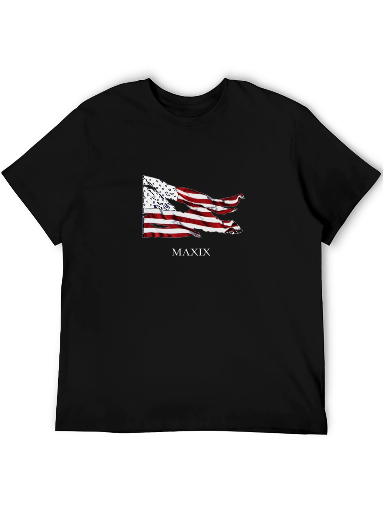 MAXIX Graphic Print Black T-Shirt