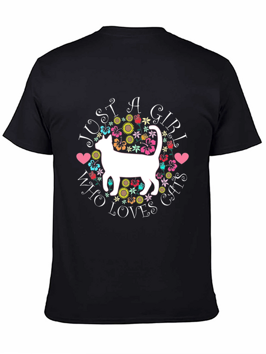 Just a Girl Who Loves Cats T-Shirt