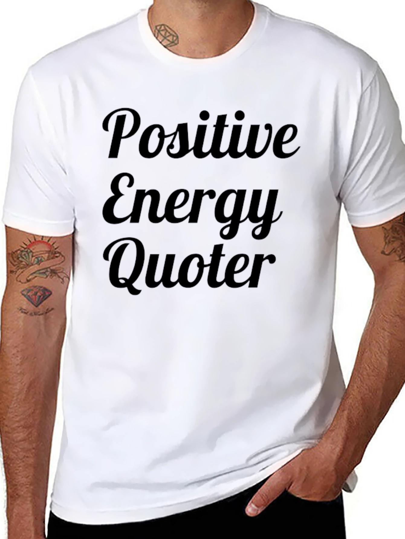 Positive Energy Quoter Graphic T-Shirt
