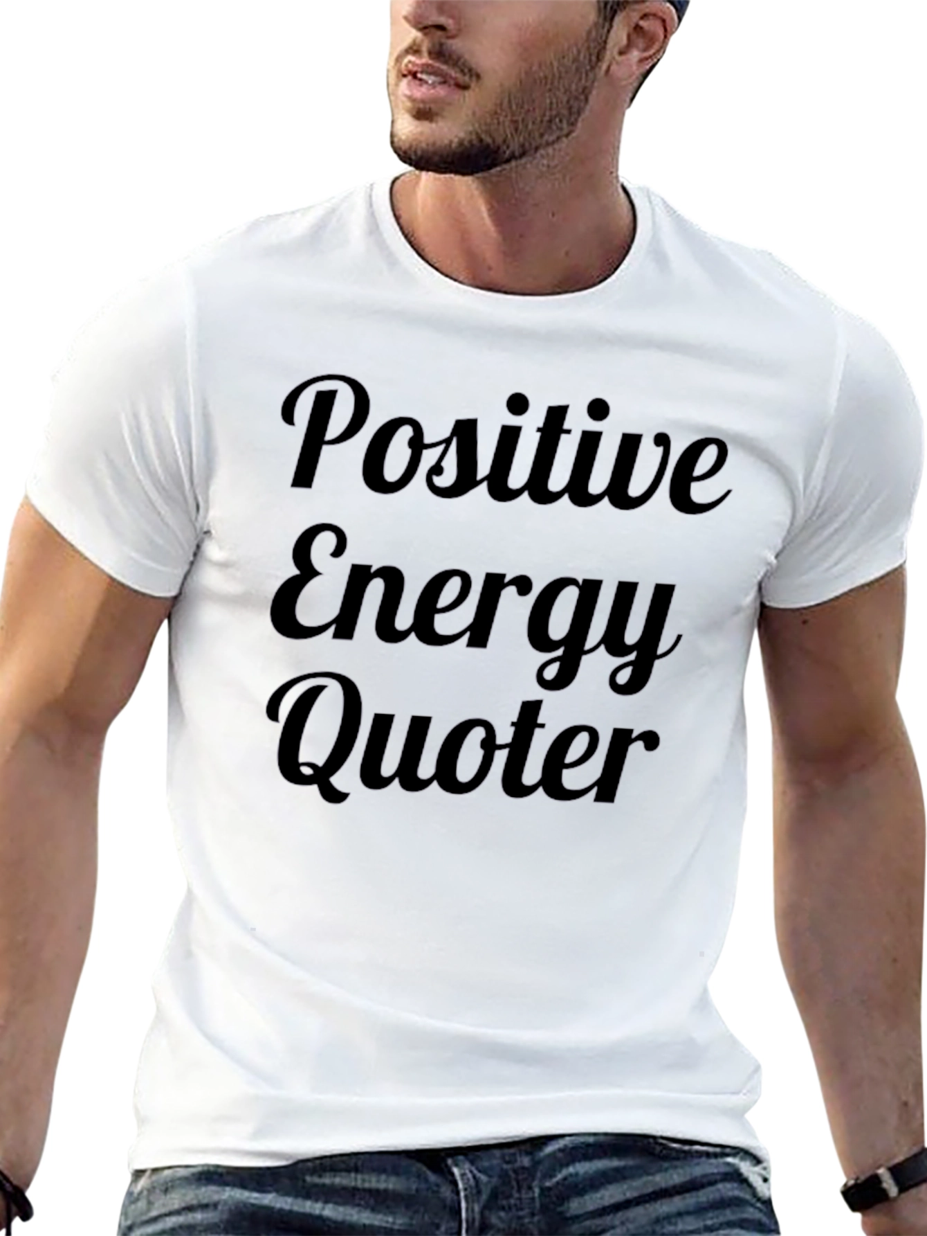 Positive Energy Quoter Graphic T-Shirt