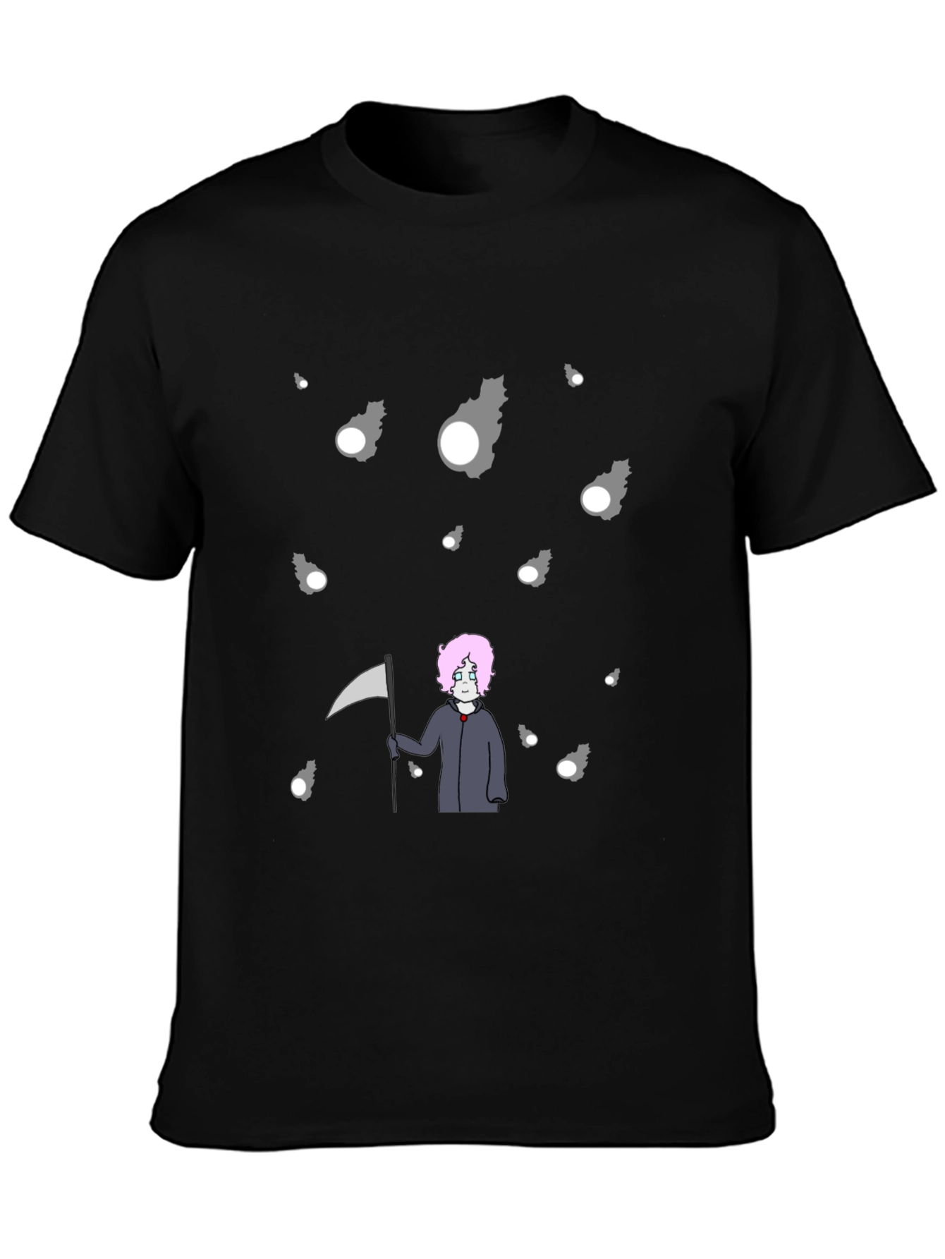 Grim Reaper Anime Tee - Stylish Dark Aesthetic T-Shirt