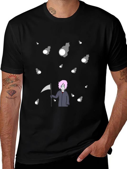 Grim Reaper Anime Tee - Stylish Dark Aesthetic T-Shirt