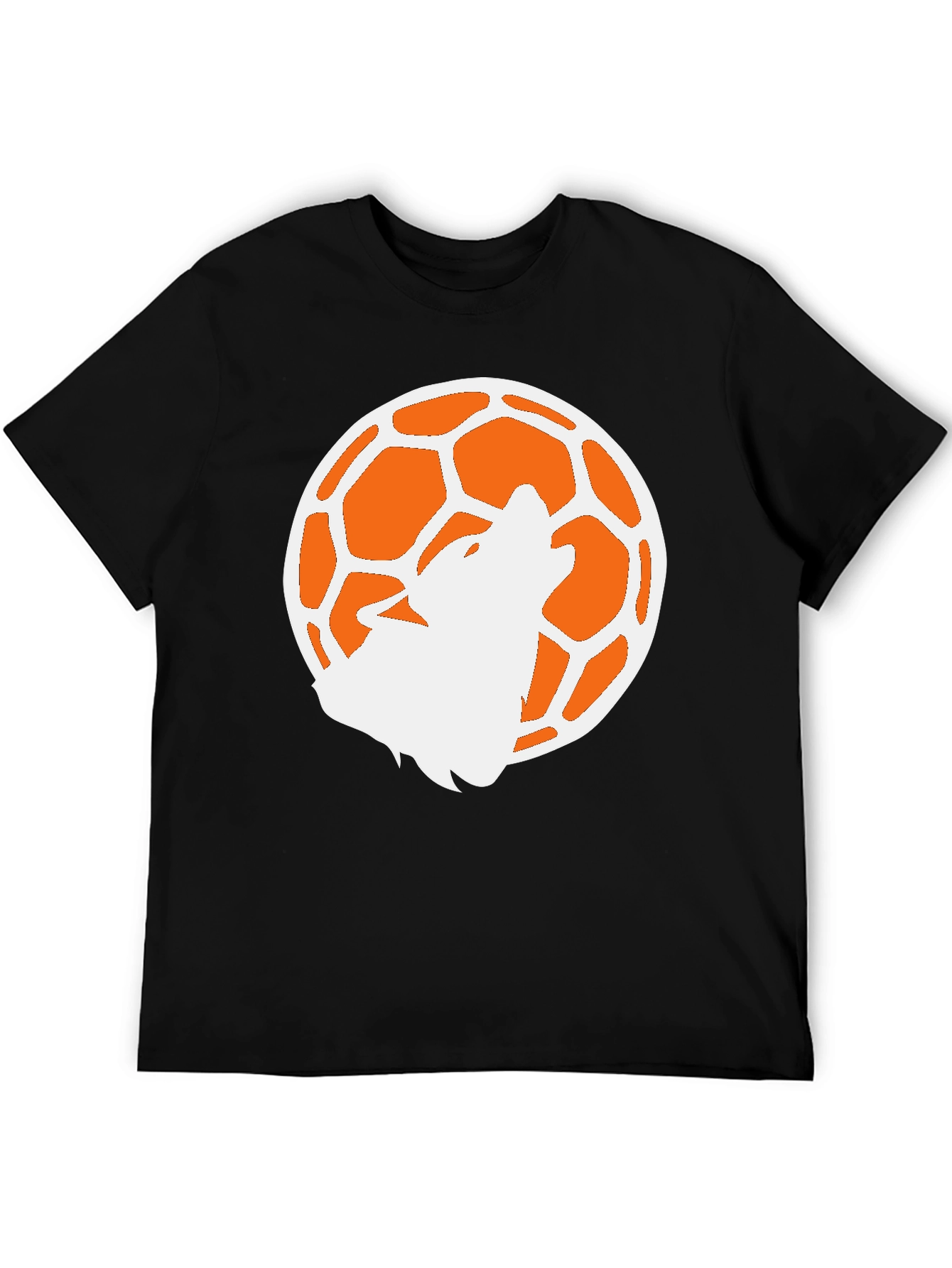 Wolf Moon Soccer Black T-Shirt