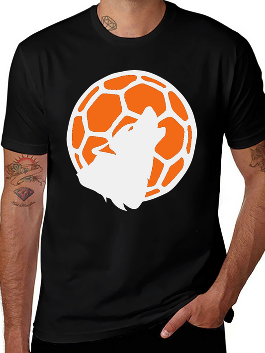 Wolf Moon Soccer Black T-Shirt