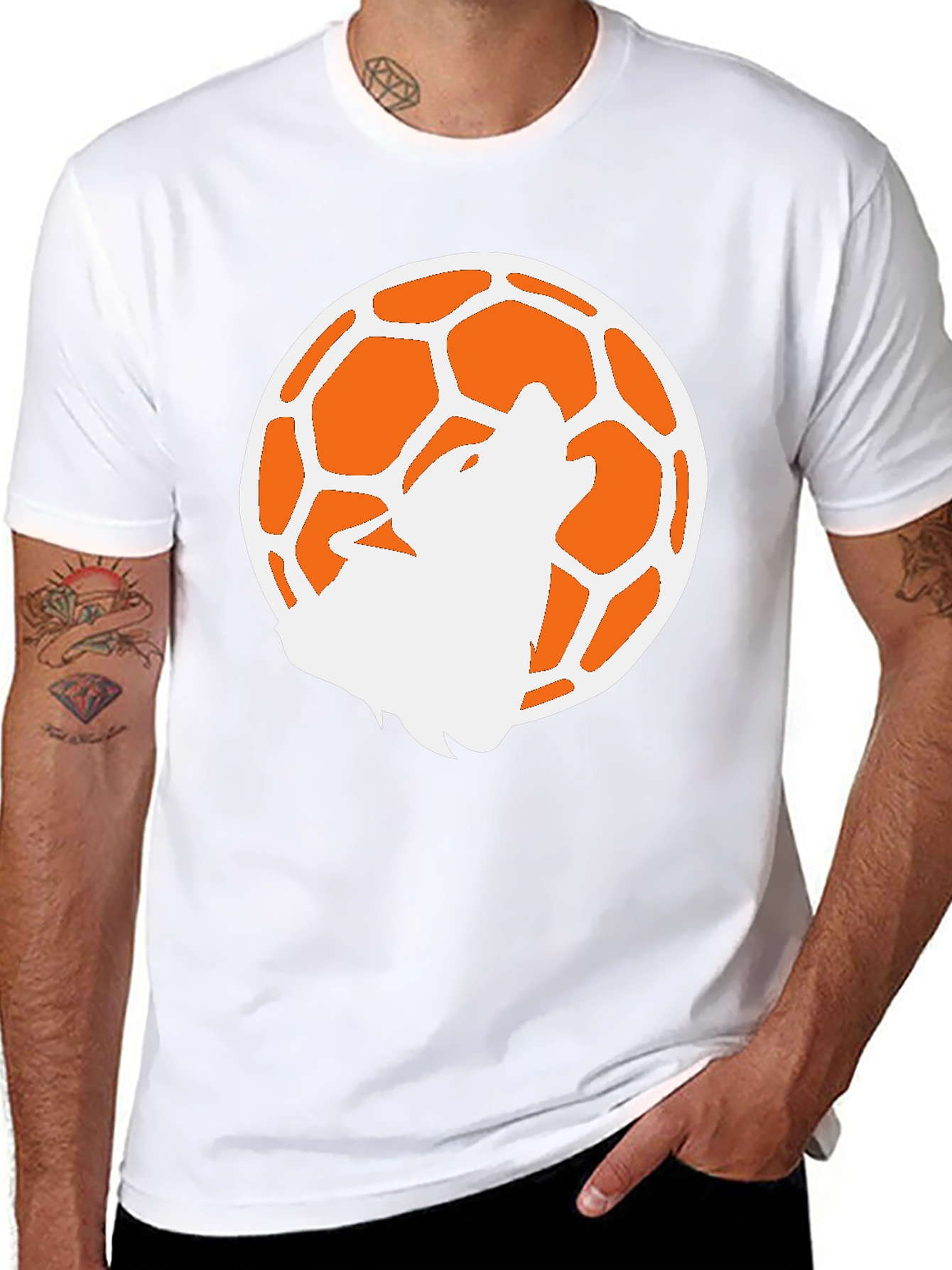 Wolf Moon Soccer Black T-Shirt