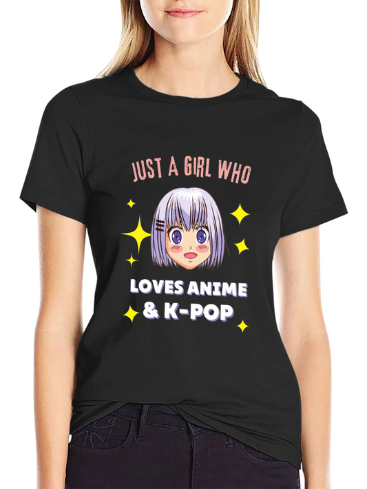 Anime & K-Pop Lover T-Shirt - Black