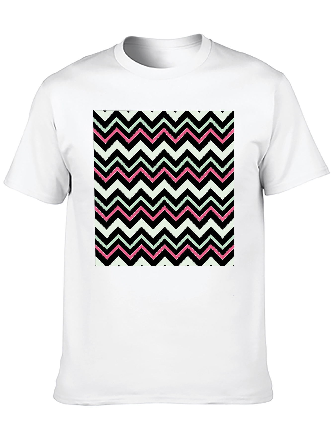 Zigzag Pattern T-Shirt - Modern Graphic Tee