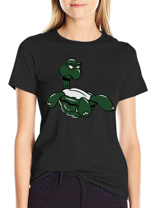 Grumpy Turtle Graphic Black T-Shirt