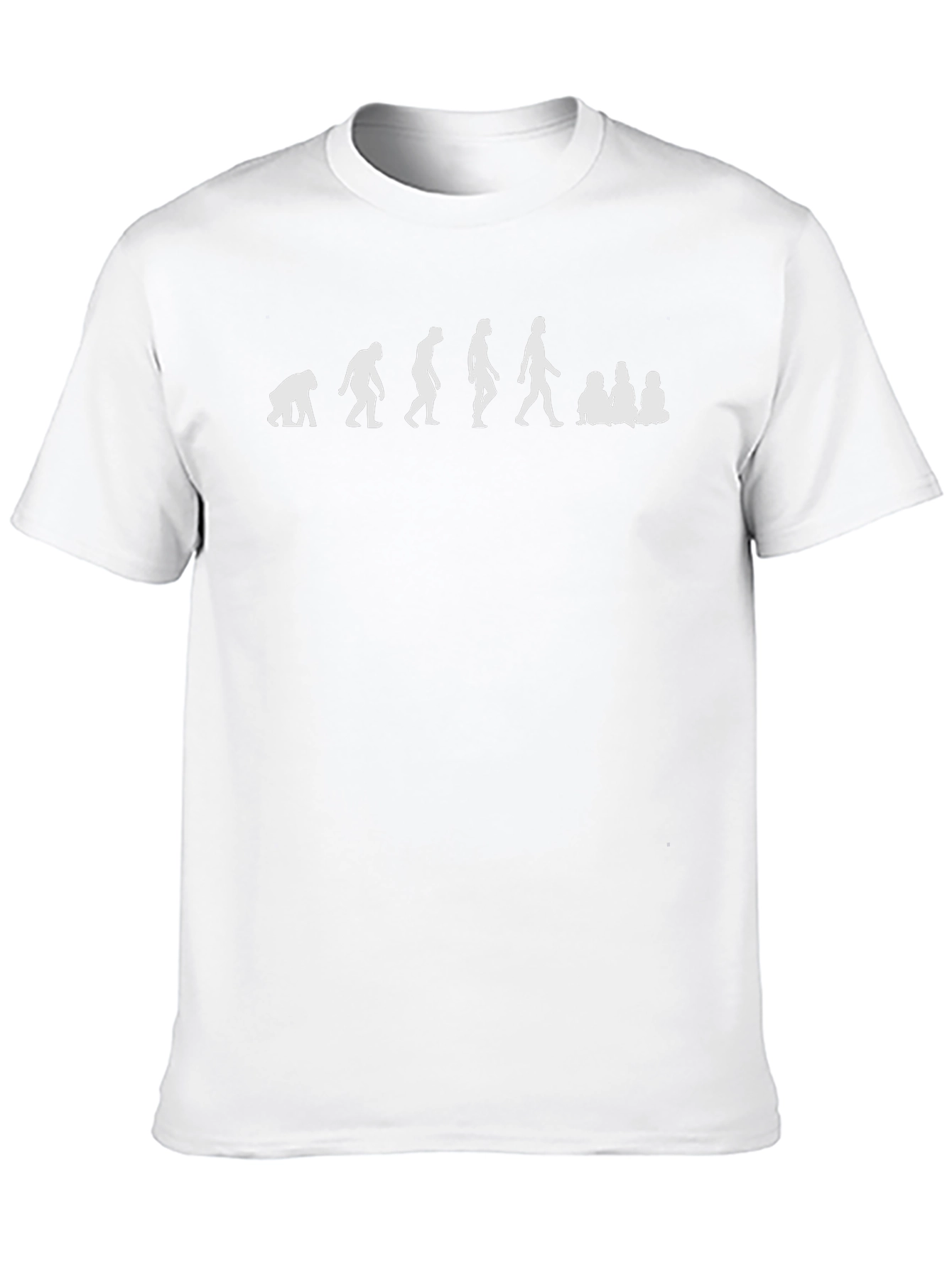 Evolution of Man & Family Black T-Shirt