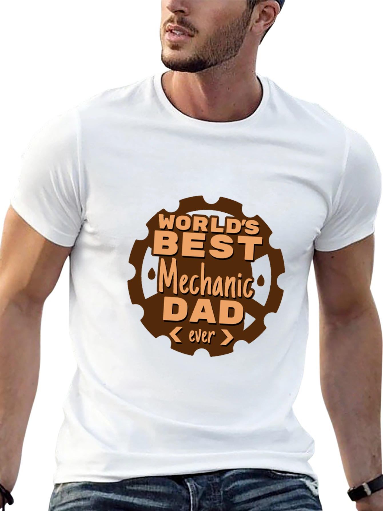 Worlds Best Mechanic Dad T-Shirt