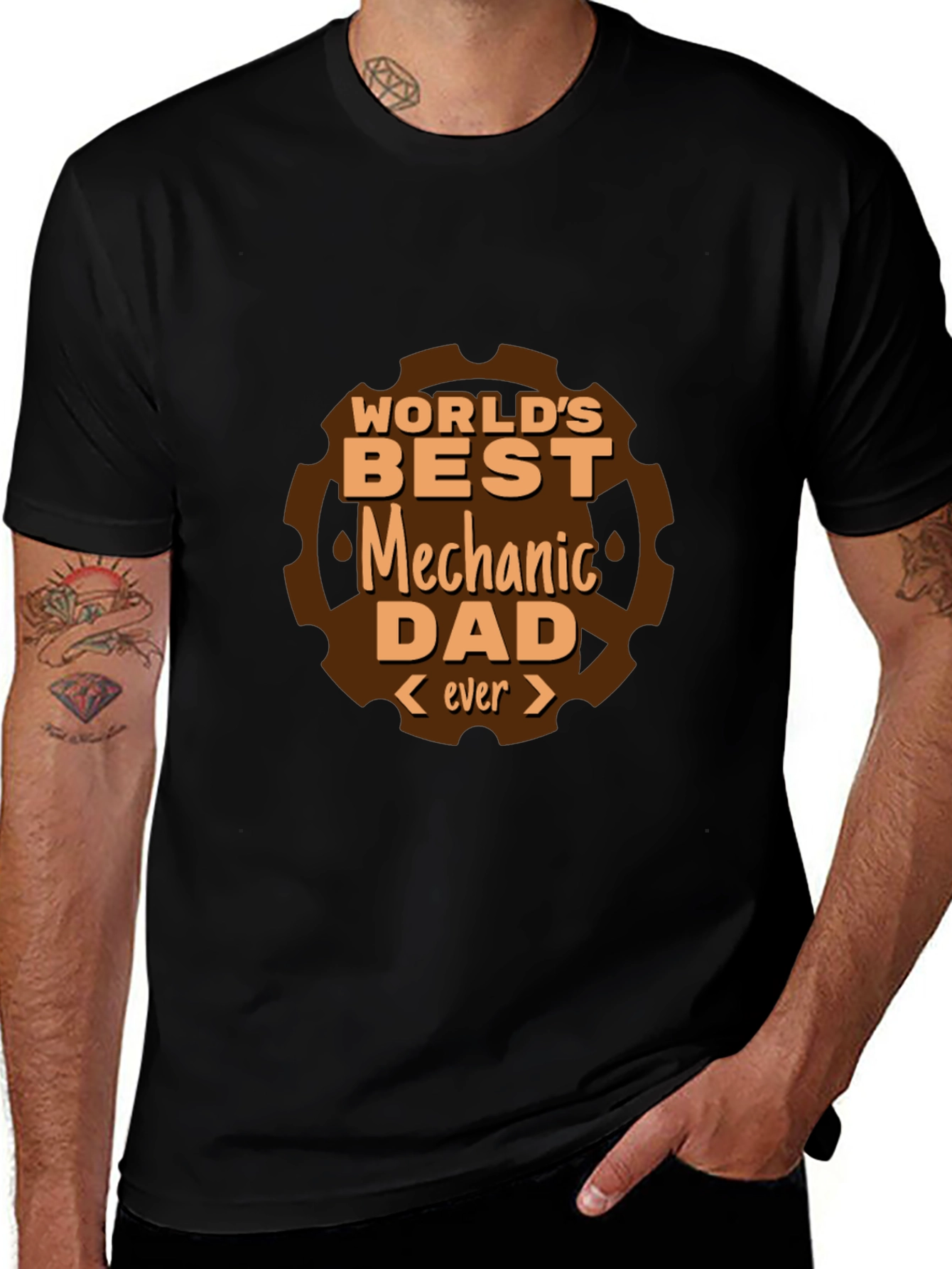 Worlds Best Mechanic Dad T-Shirt