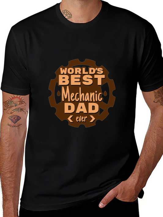 Worlds Best Mechanic Dad T-Shirt