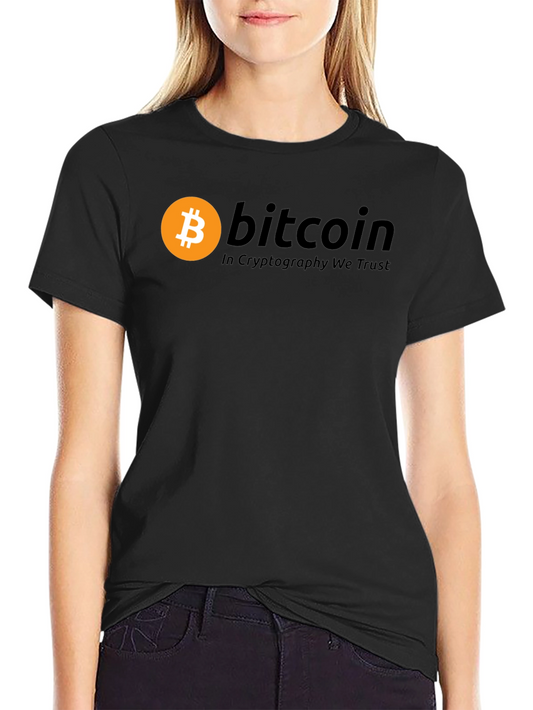Bitcoin Crypto T-Shirt - In Cryptography We Trust