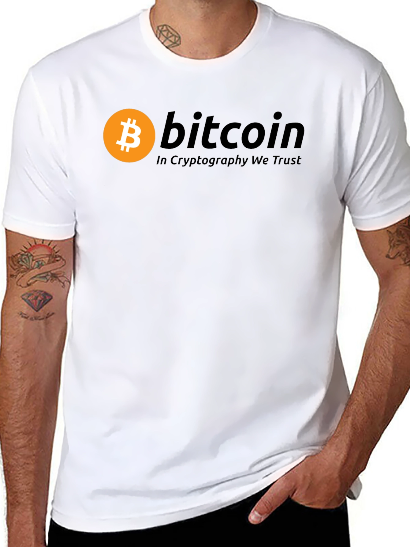 Bitcoin Crypto T-Shirt - In Cryptography We Trust