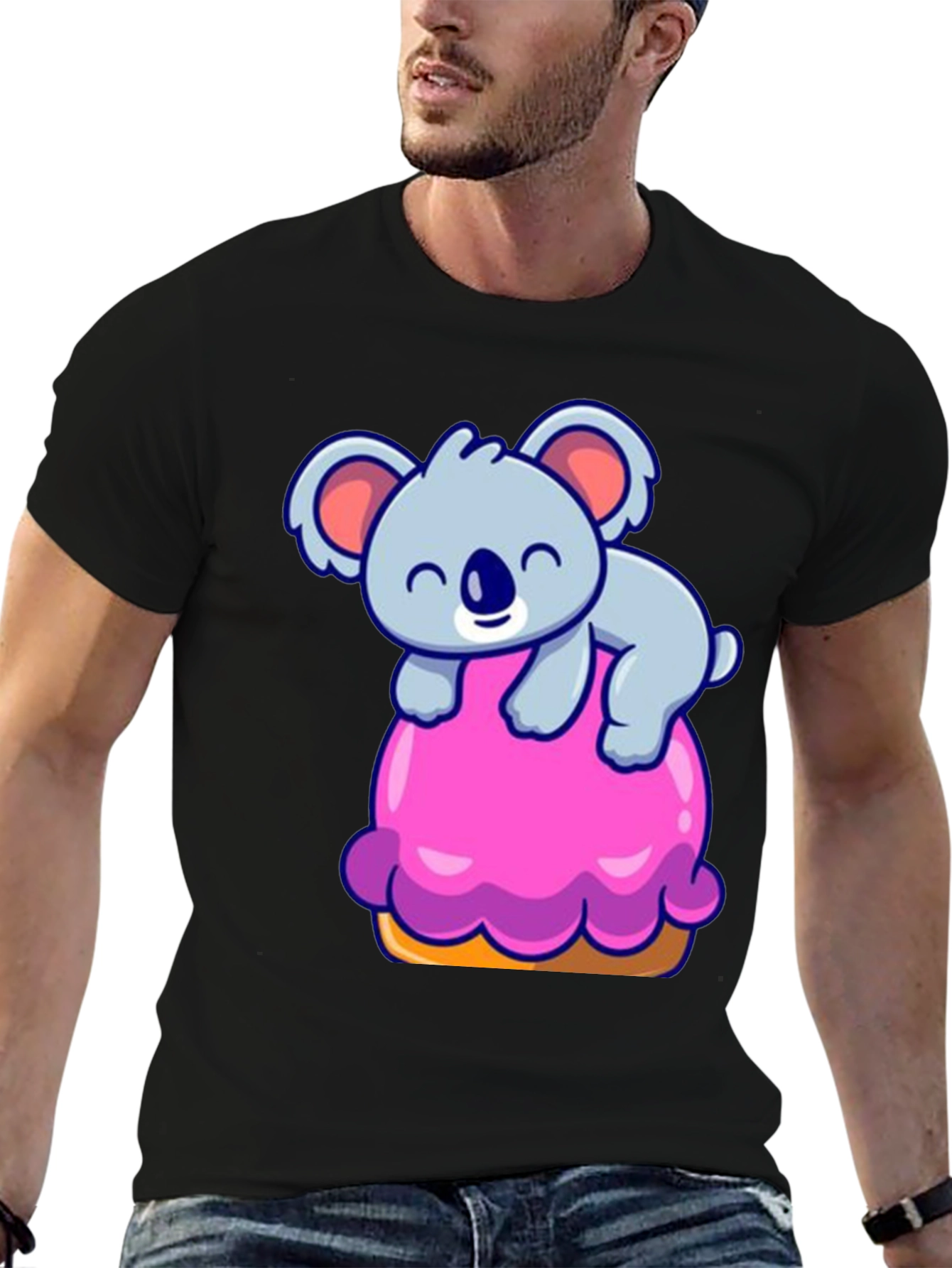 Koala on Cupcake Graphic Tee - Cute & Comfy