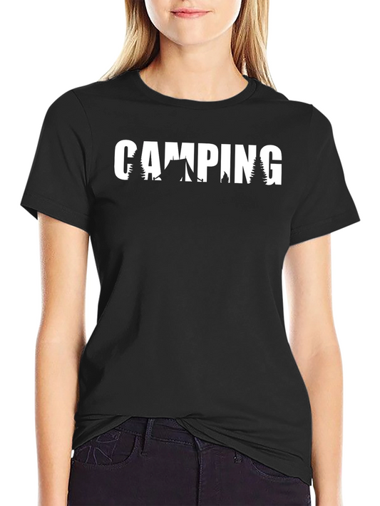 Camping Graphic Tee - Mens Black T-Shirt