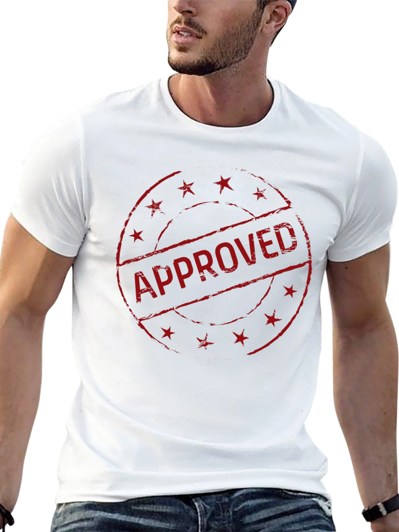Approved Graphic T-Shirt - Black Cotton Tee