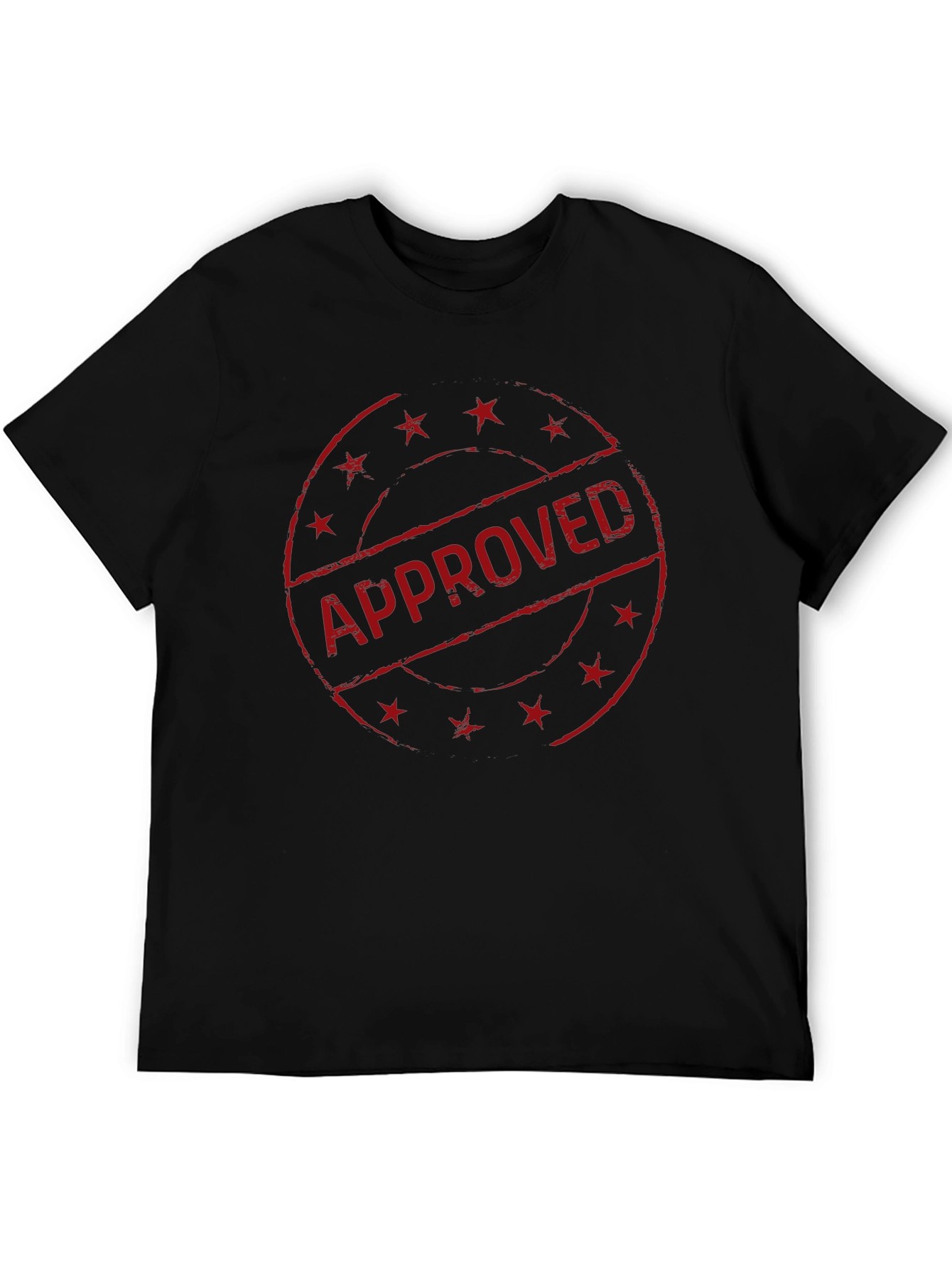 Approved Graphic T-Shirt - Black Cotton Tee