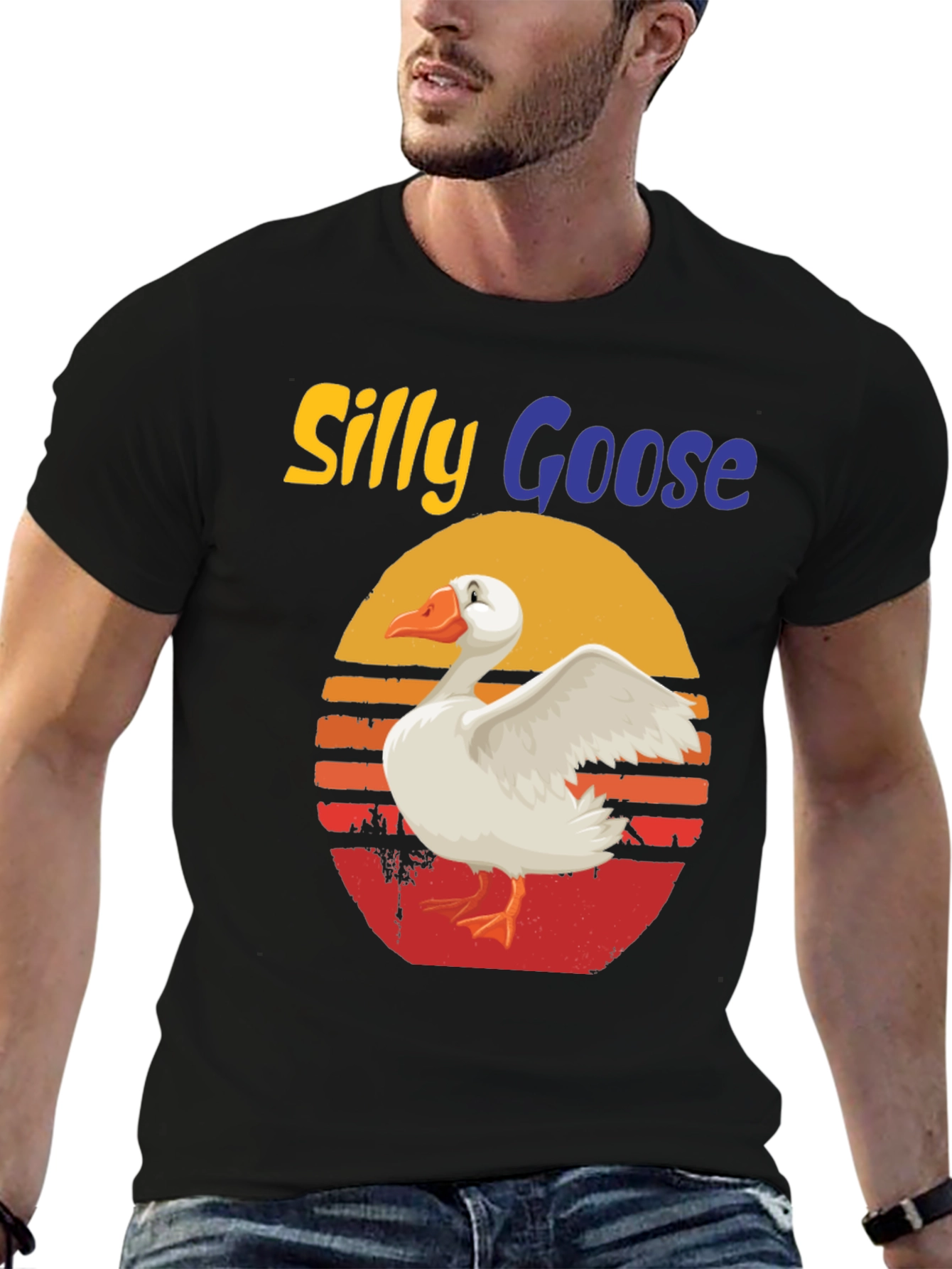 Silly Goose Retro Graphic T-Shirt