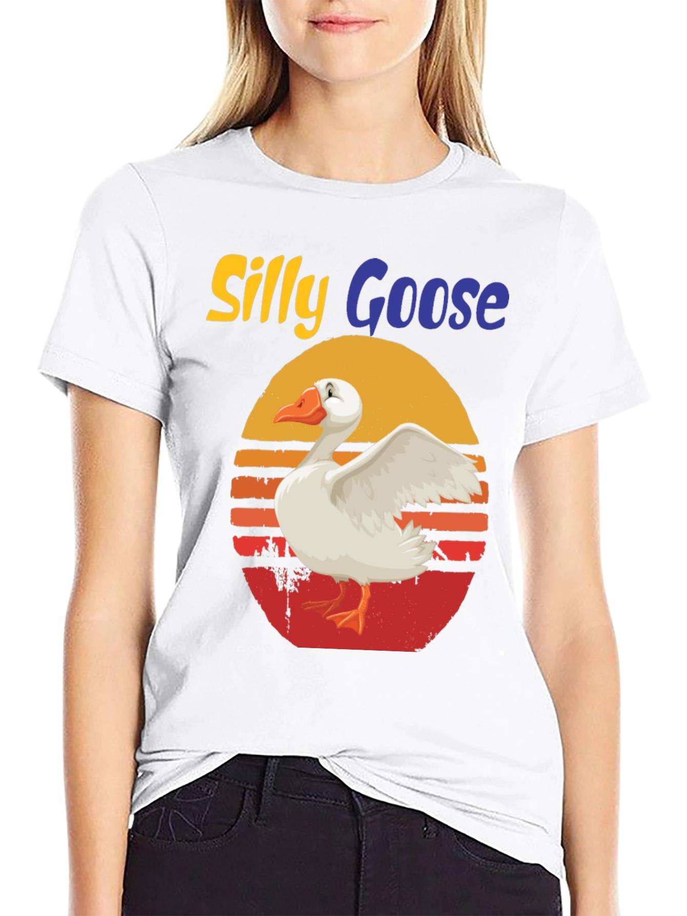 Silly Goose Retro Graphic T-Shirt