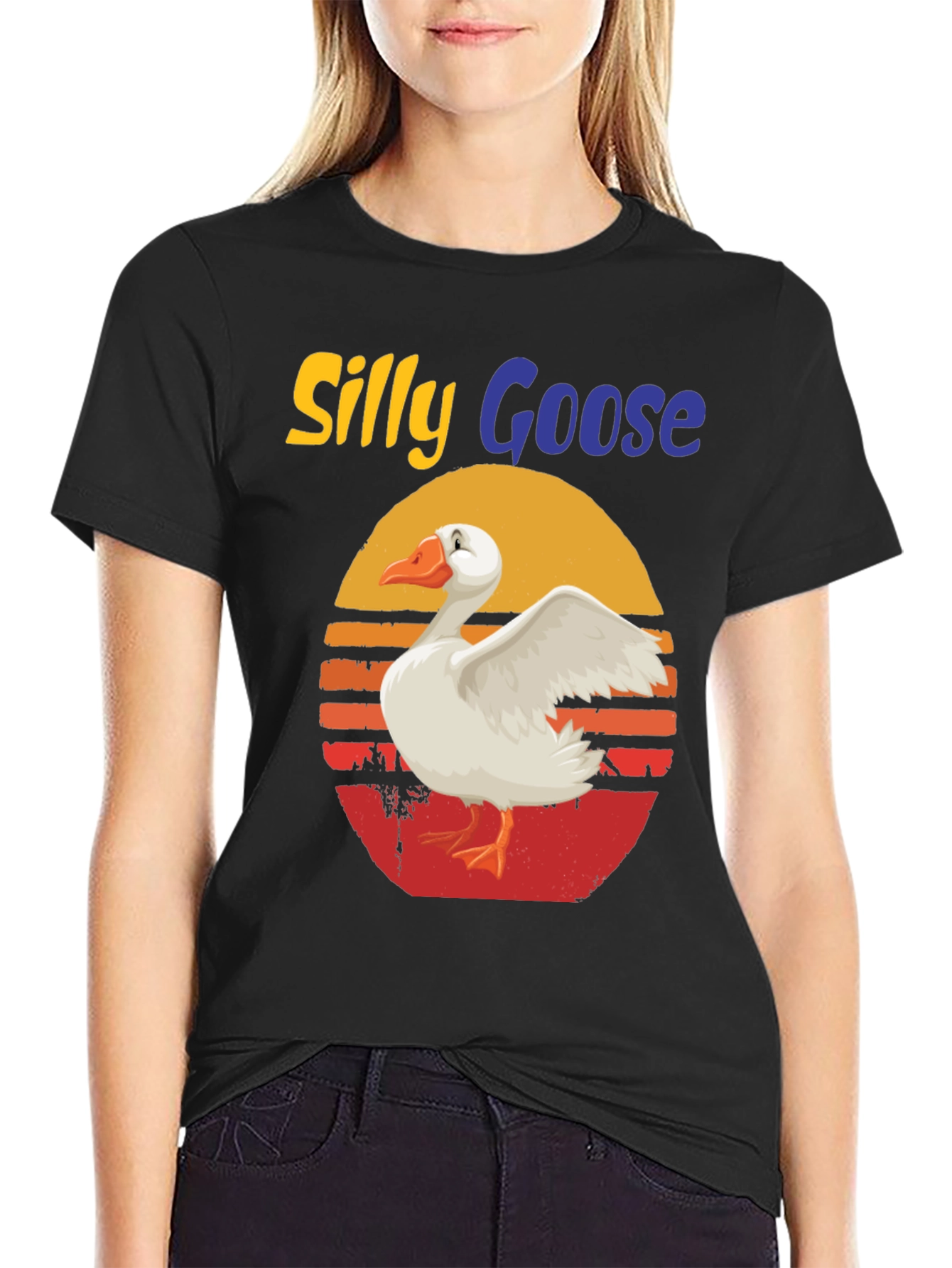 Silly Goose Retro Graphic T-Shirt