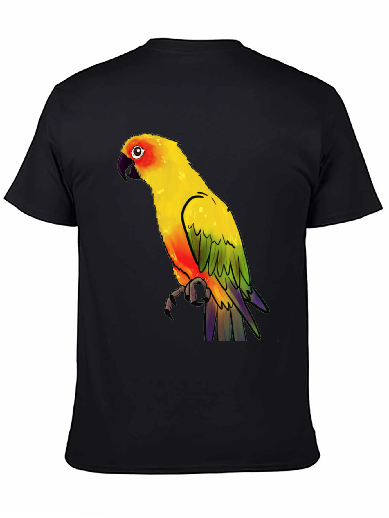 Parrot Graphic Tee - Vibrant Bird Print