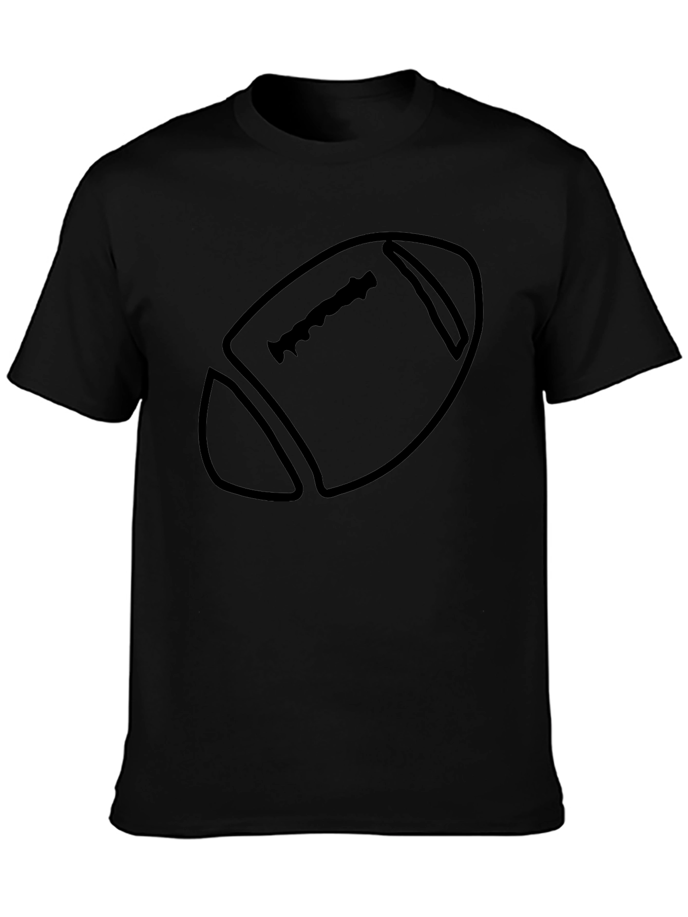 Football Graphic Tee - Mens Black T-Shirt