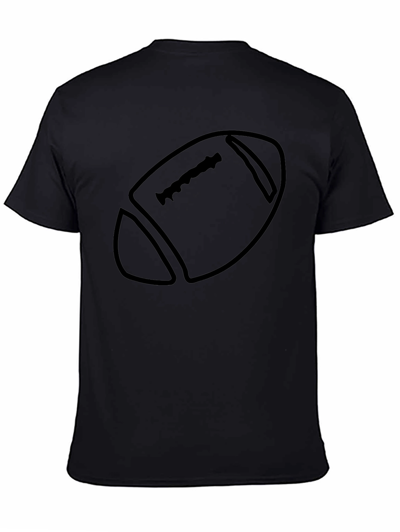 Football Graphic Tee - Mens Black T-Shirt