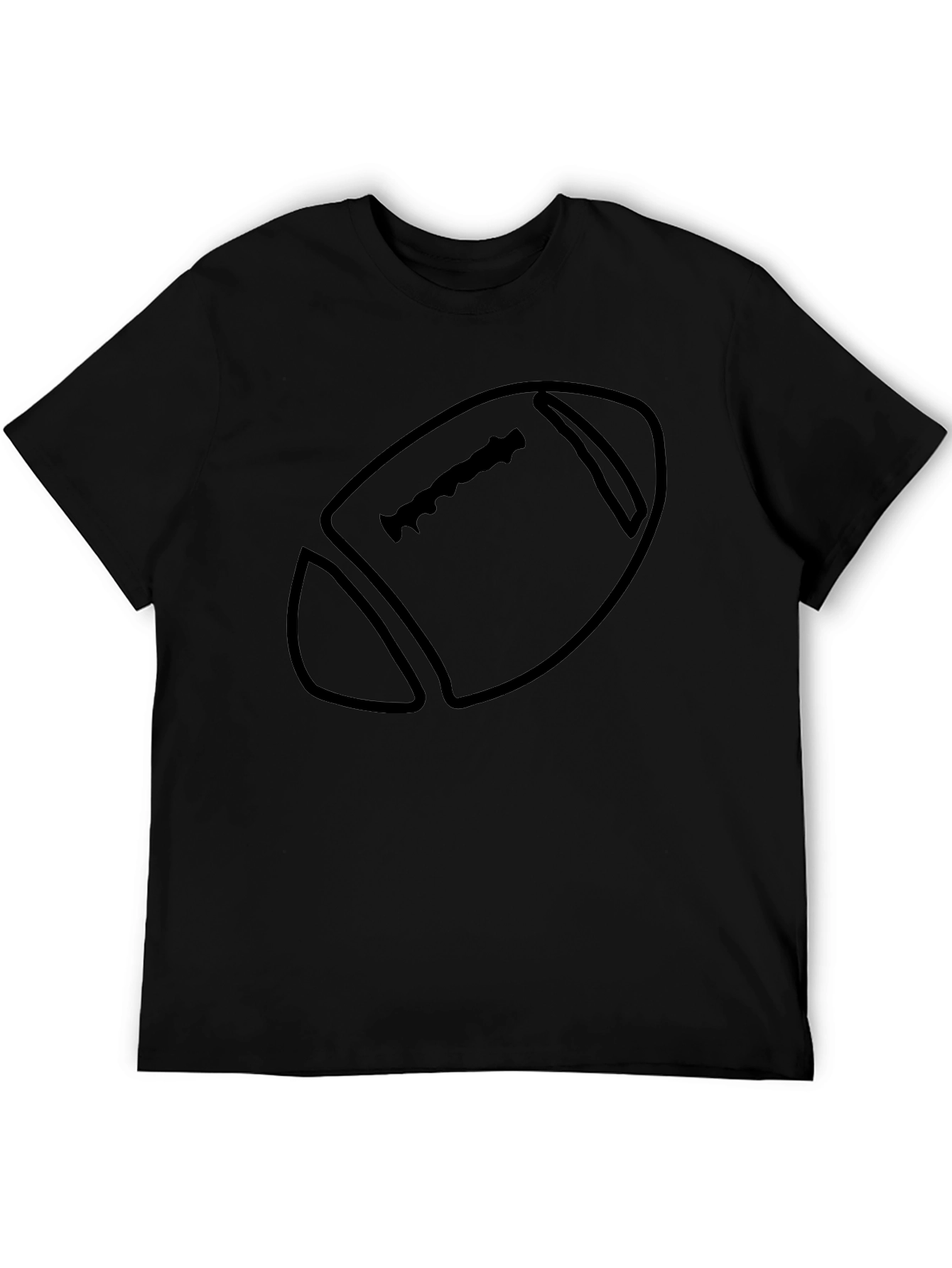 Football Graphic Tee - Mens Black T-Shirt