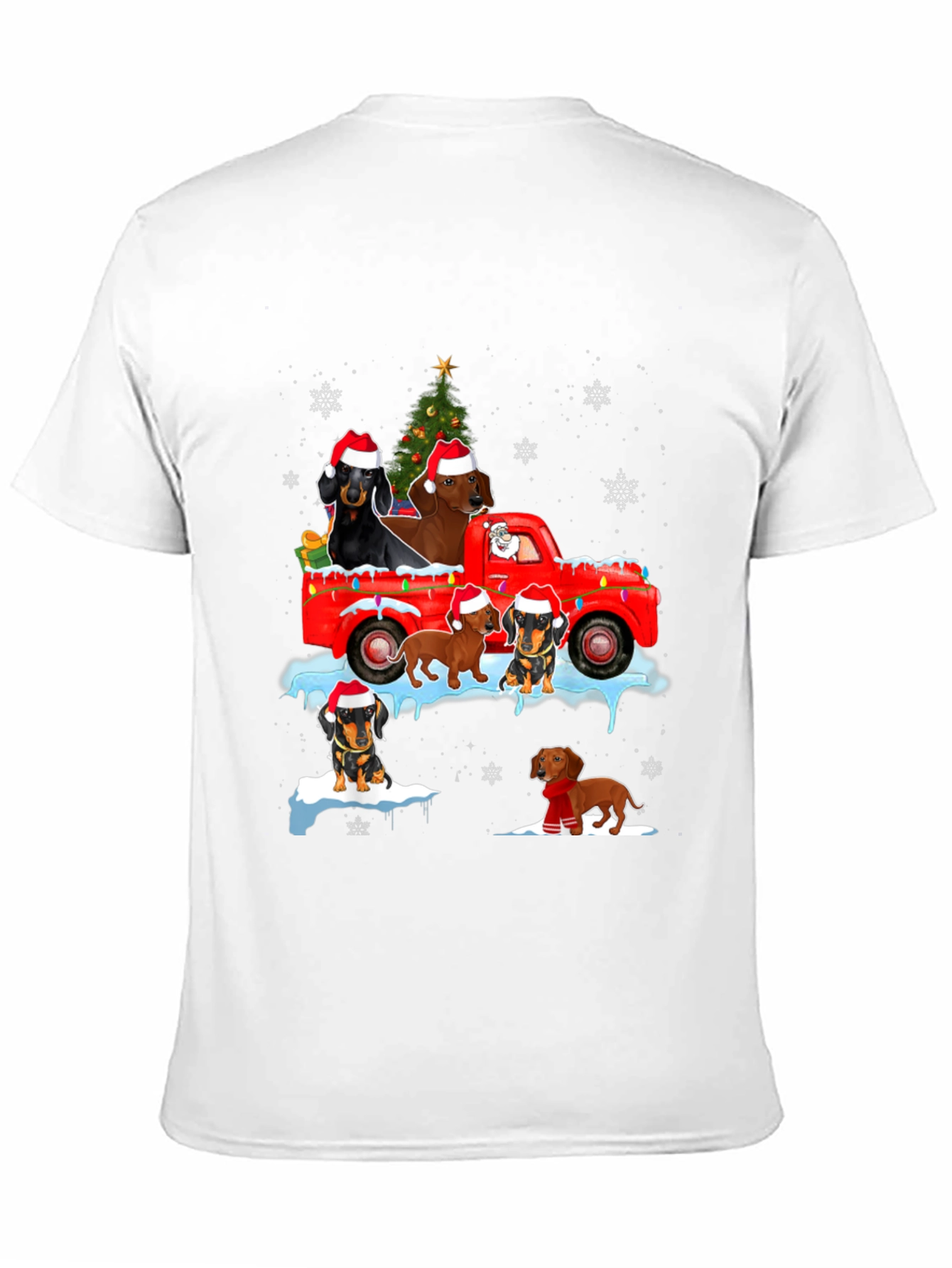 Dachshund Christmas Truck T-Shirt