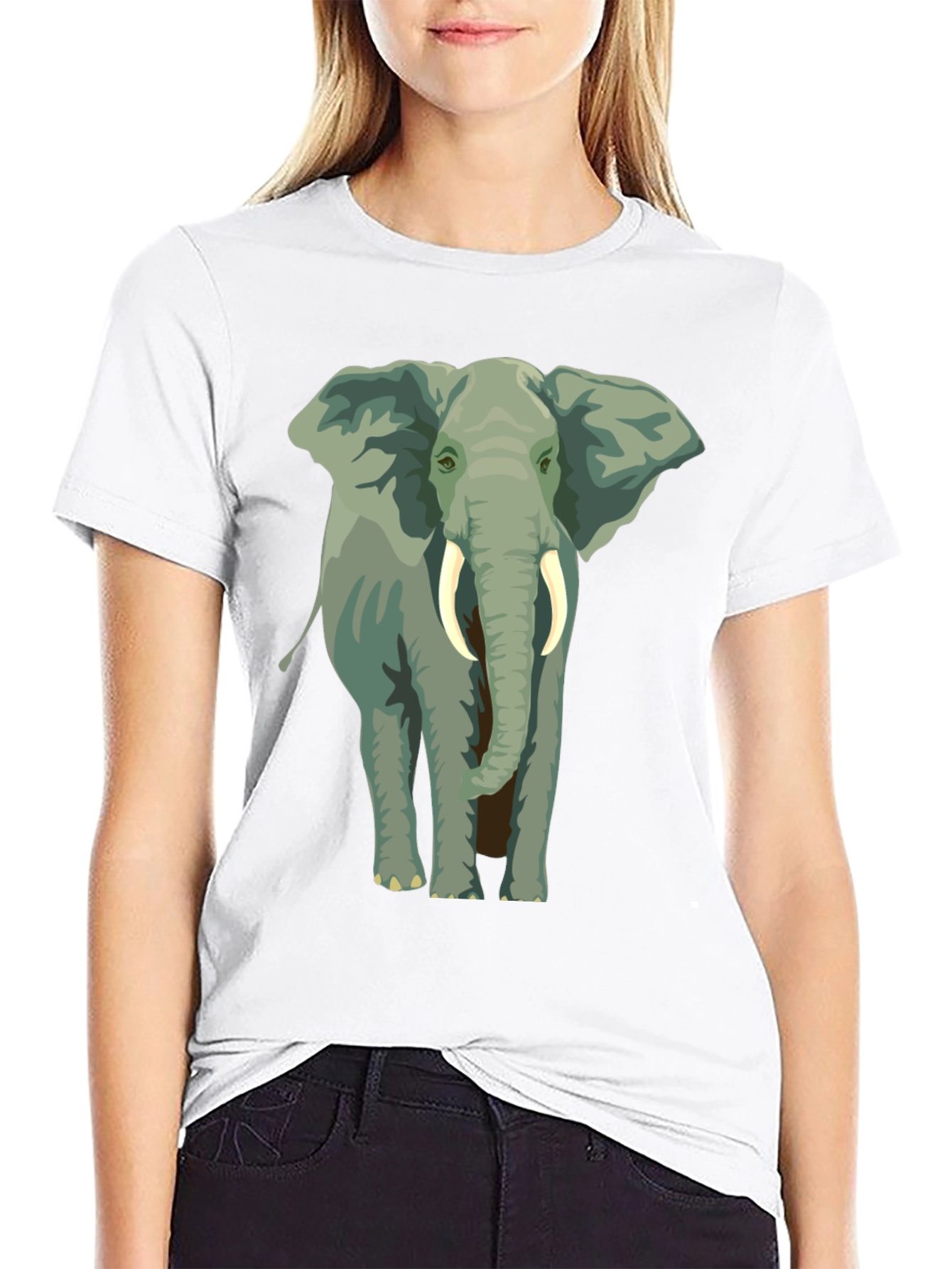 Elephant Graphic T-Shirt - Animal Lover Tee
