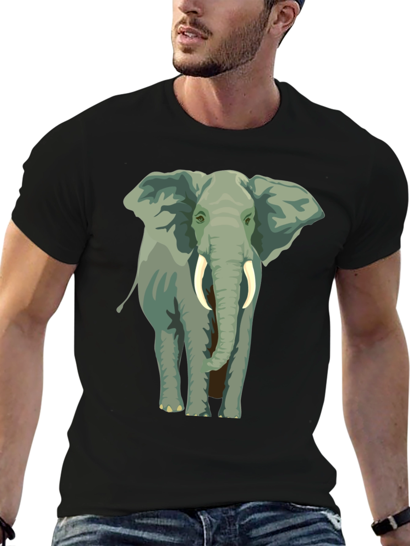 Elephant Graphic T-Shirt - Animal Lover Tee