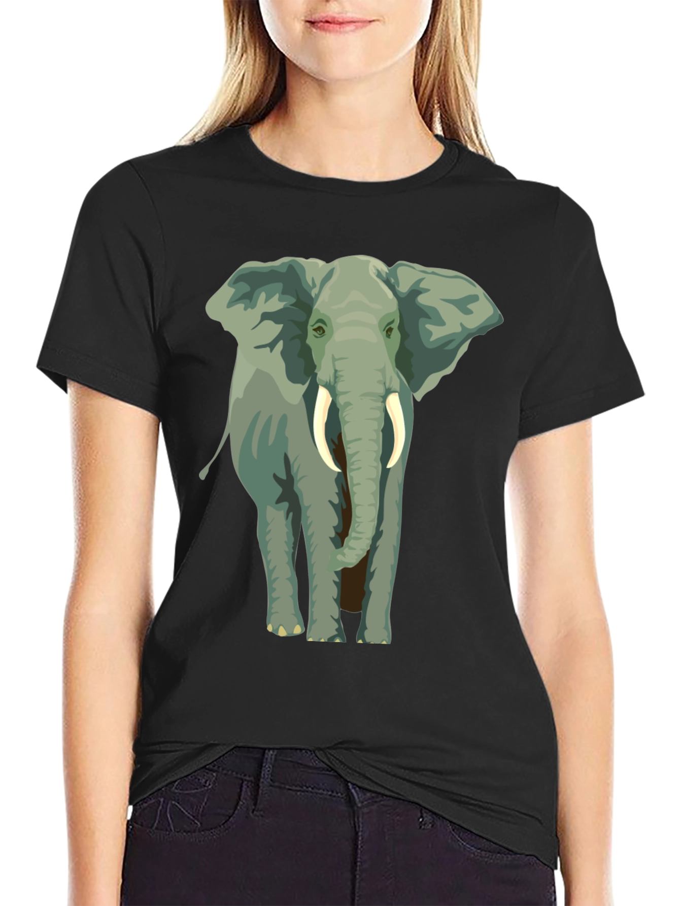 Elephant Graphic T-Shirt - Animal Lover Tee