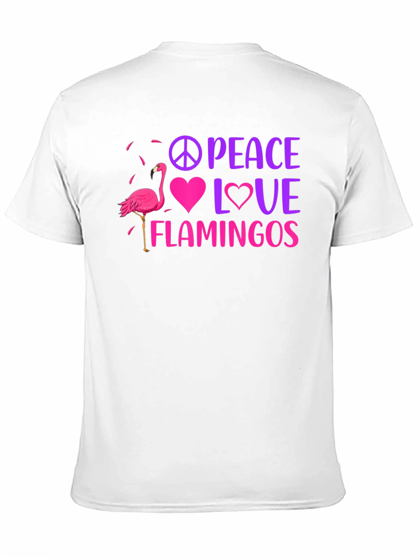 Peace Love Flamingos Graphic Tee