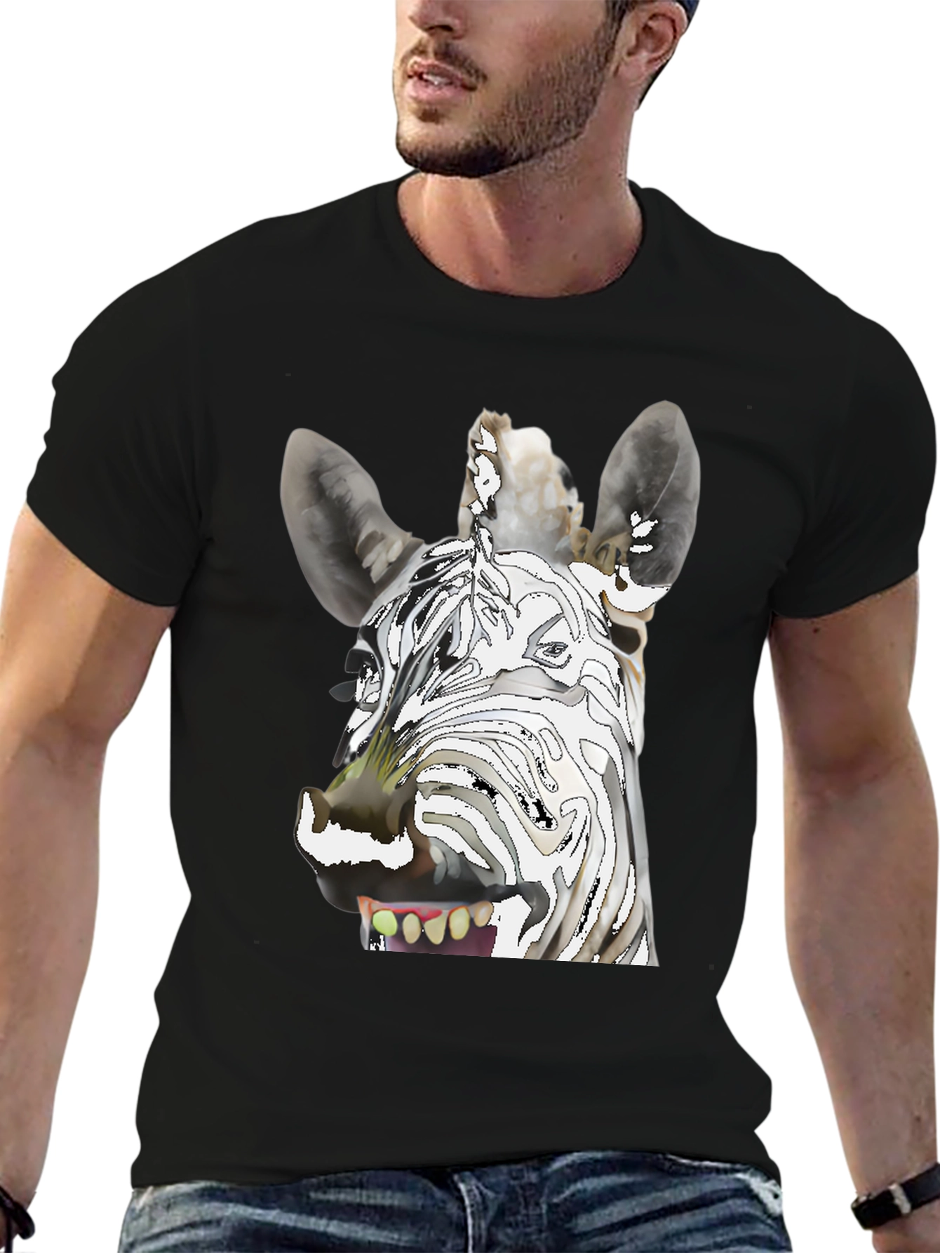 Zebra Graphic T-Shirt - Unique & Fun Design