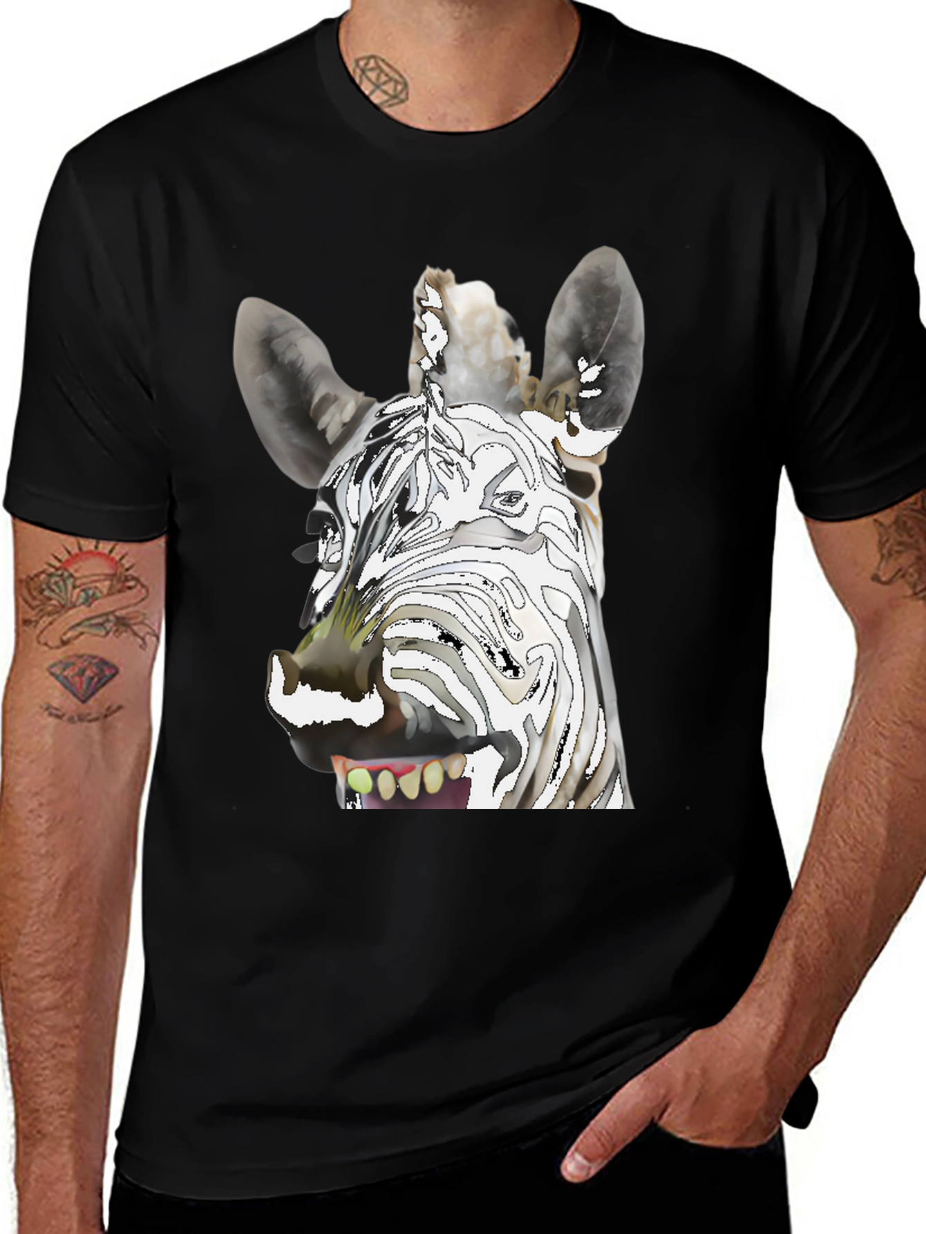 Zebra Graphic T-Shirt - Unique & Fun Design